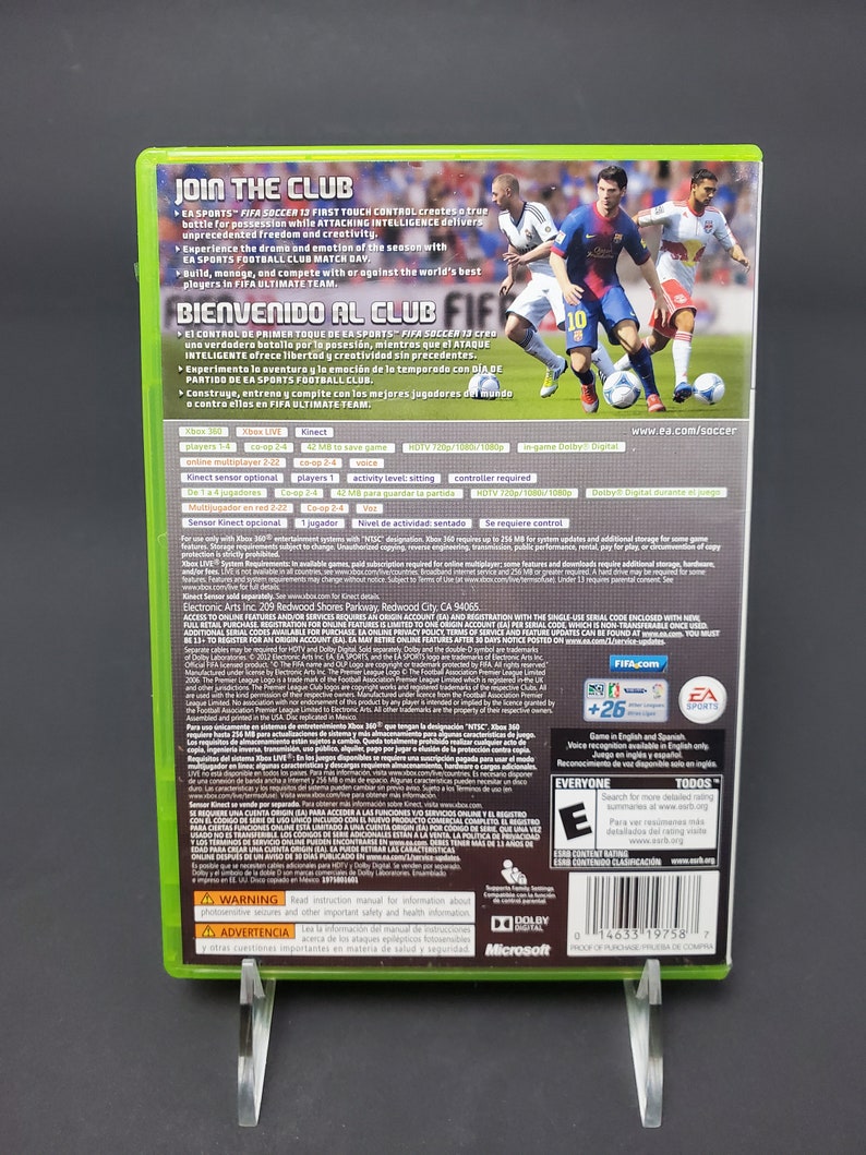 Xbox 360 Fifa Soccer 13 Xbox Live Microsoft Video Game CD image 4