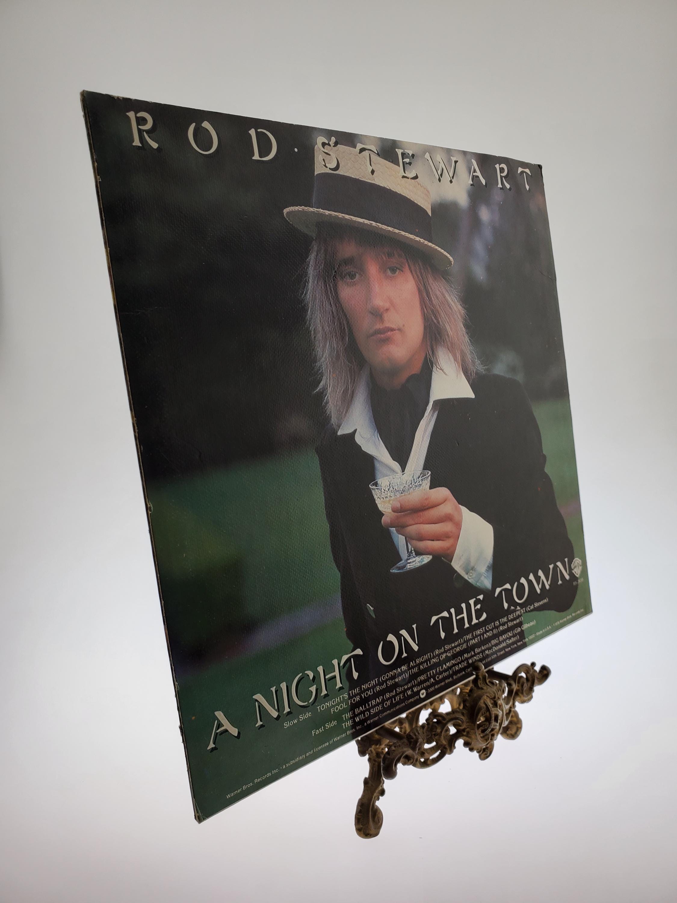 1976 Rod Stewart LP A Night on the Town Stereo Vinyl Record