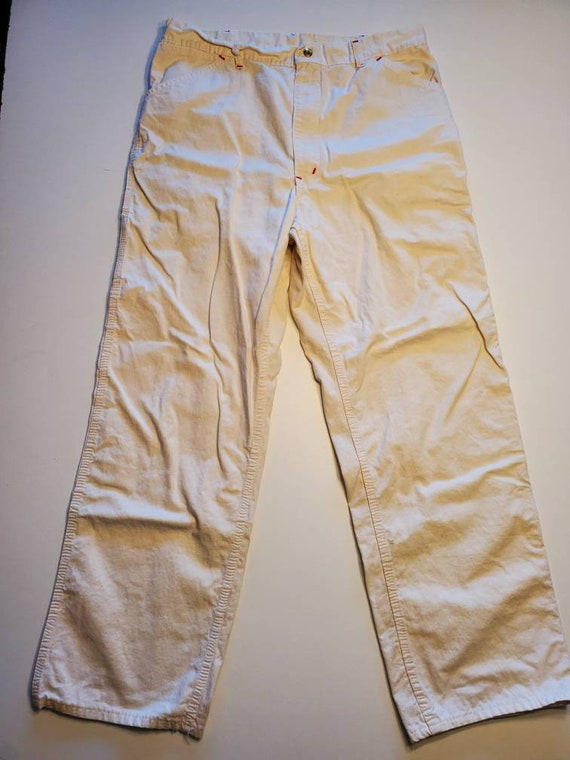 1980s Mens Carhartt 38 X 32 Light Weight Painter Plaster