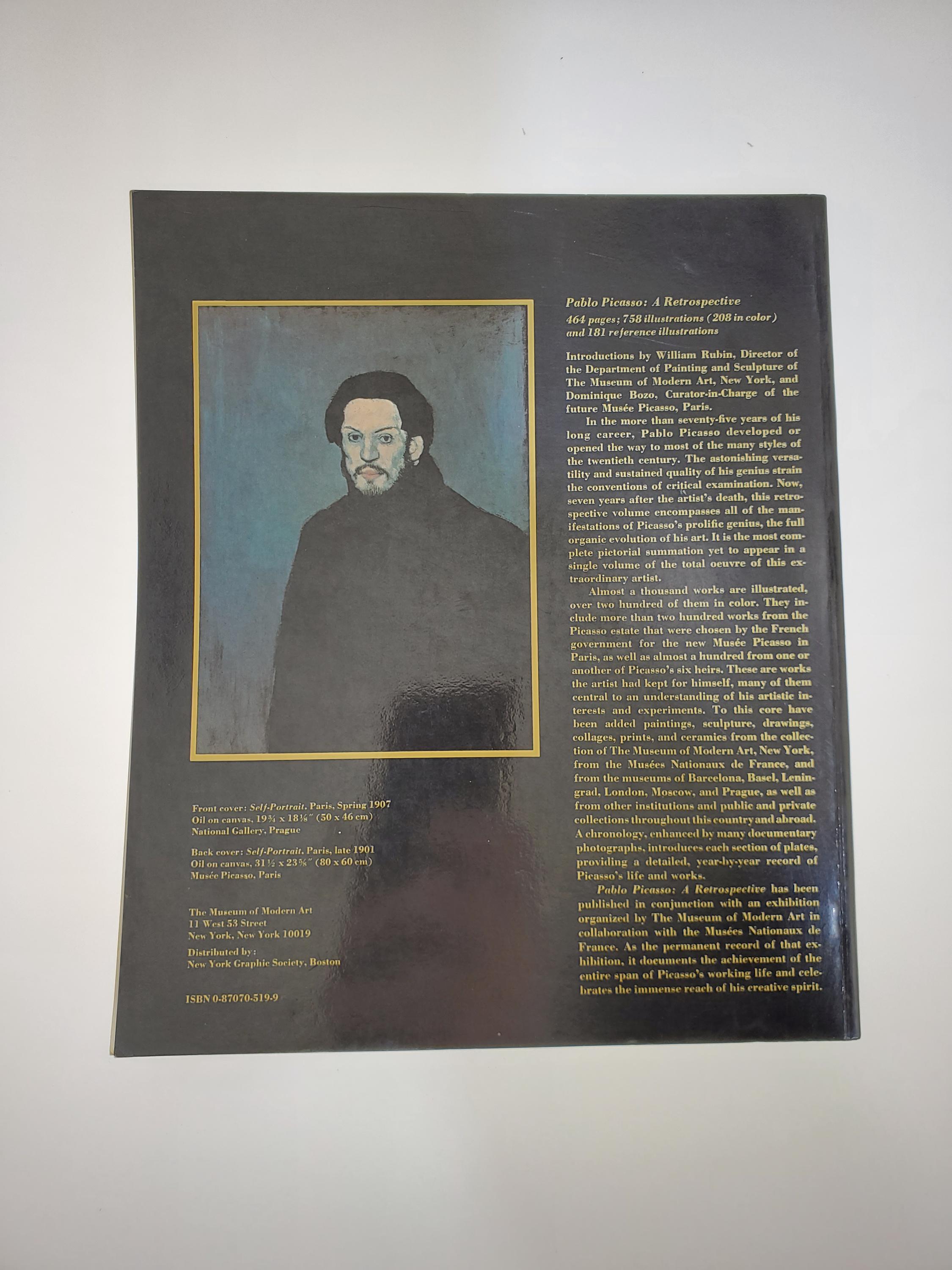 1980 Pablo Picasso Softcover Book the Museum of Modern Art
