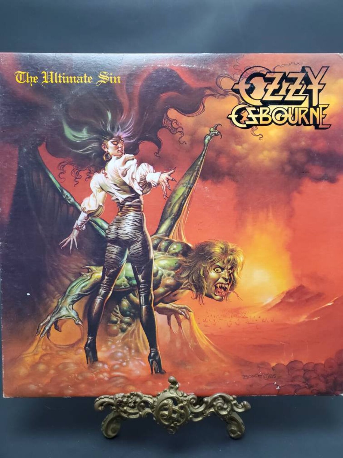 1986 Ozzy Osbourne The Ultimate Sin LP BL 40026 Oz CBS | Etsy