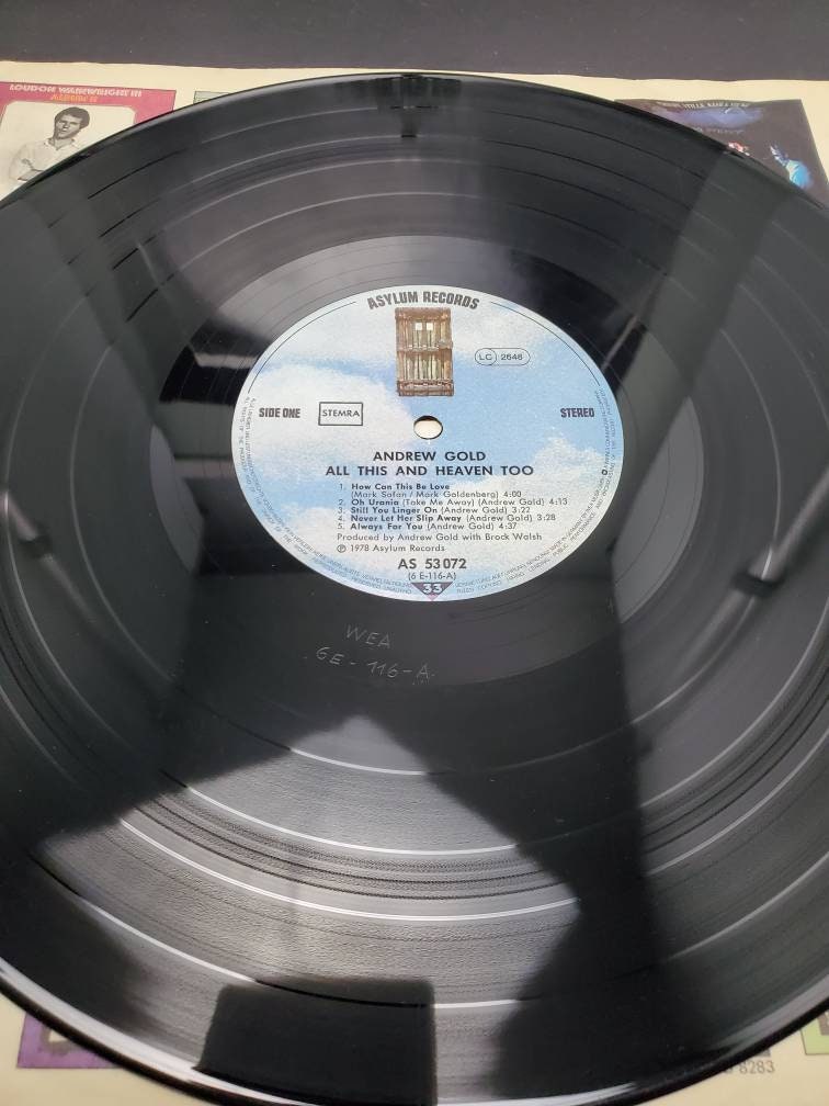 1980 Andrew Gold All This And Heaven Too LP AS 53072 Asylum Etsy 1980 andrew gold all this and heaven too lp as 53072 asylum etsy