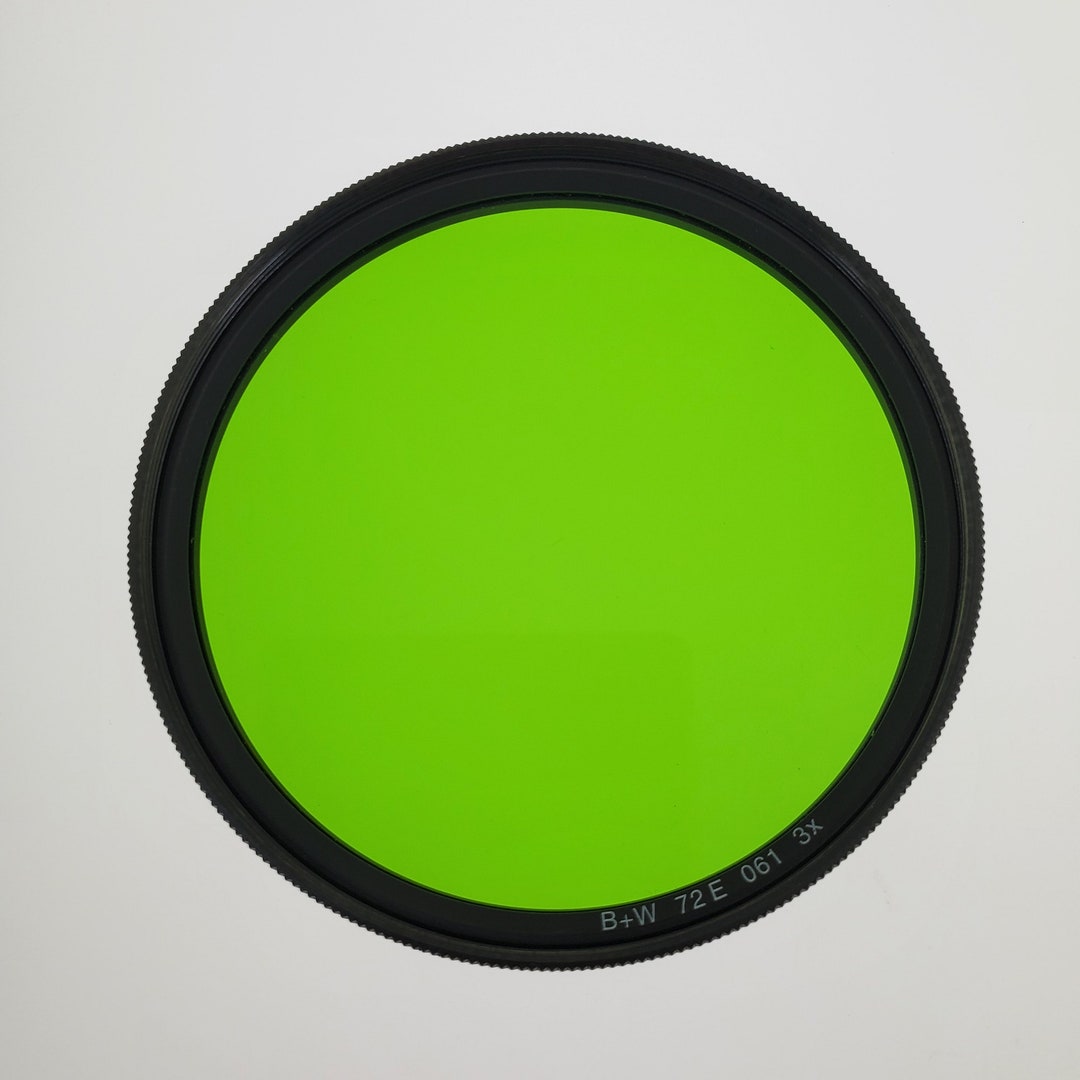 1990s B+W 72E 061 3X Green Filter Screw-in Camera Lens Made in Germany ...