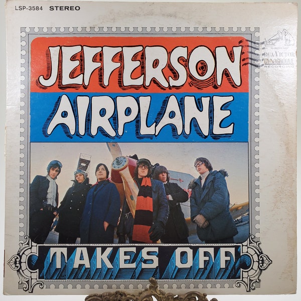 1966 Jefferson Airplane Takes Off LP Vinyl Record Album 3rd Pressing LSP-3584 RCA Victor Dynagroove Recordings