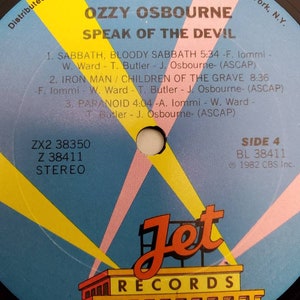 ozzy osbourne speak of the devil 1982 complete concert