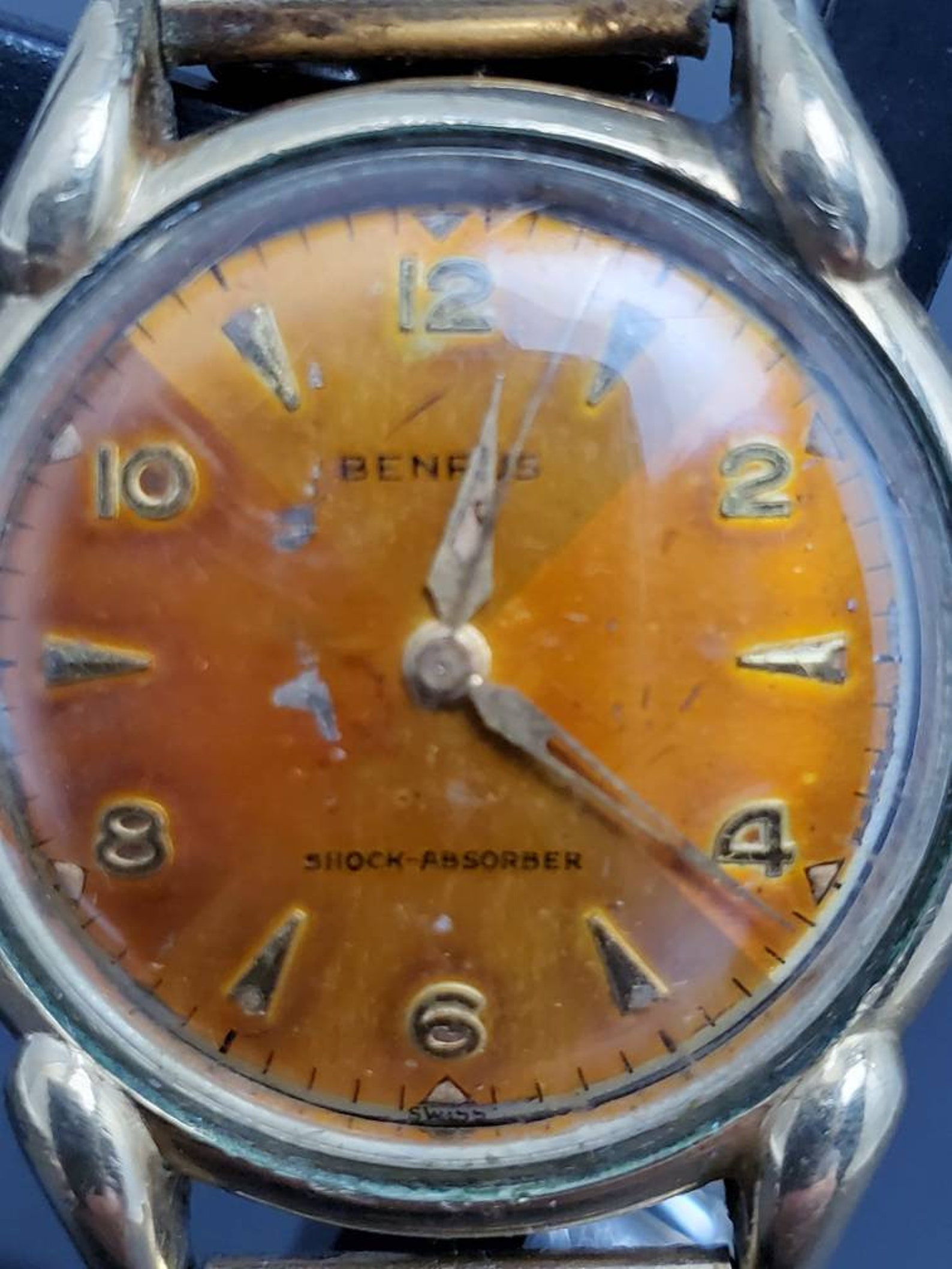 1970s Benrus Shock Absorber Winding Wrist Watch 10K RGP to Etsy