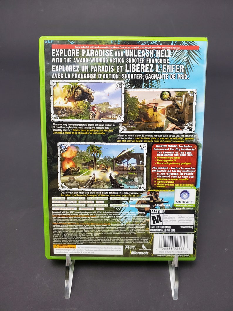 Xbox Live Far Cry Instincts Predator Xbox Live Microsoft Video Game CD image 4