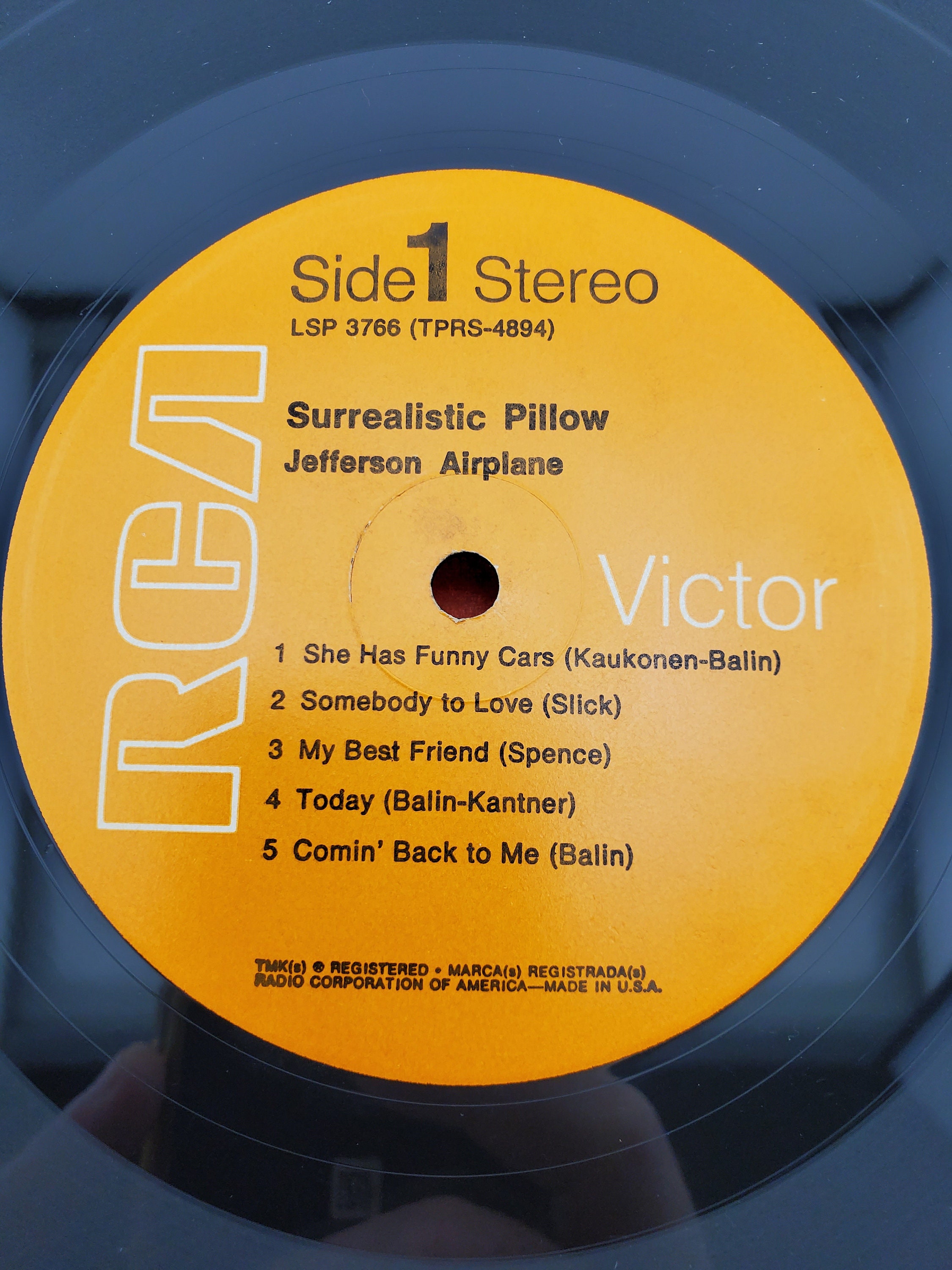 ジェファーソン・エアープレイン SURREALISTIC PILLOW レコード 1967 Jefferson Airplane LP Surrealistic Pillow Stereo Vinyl