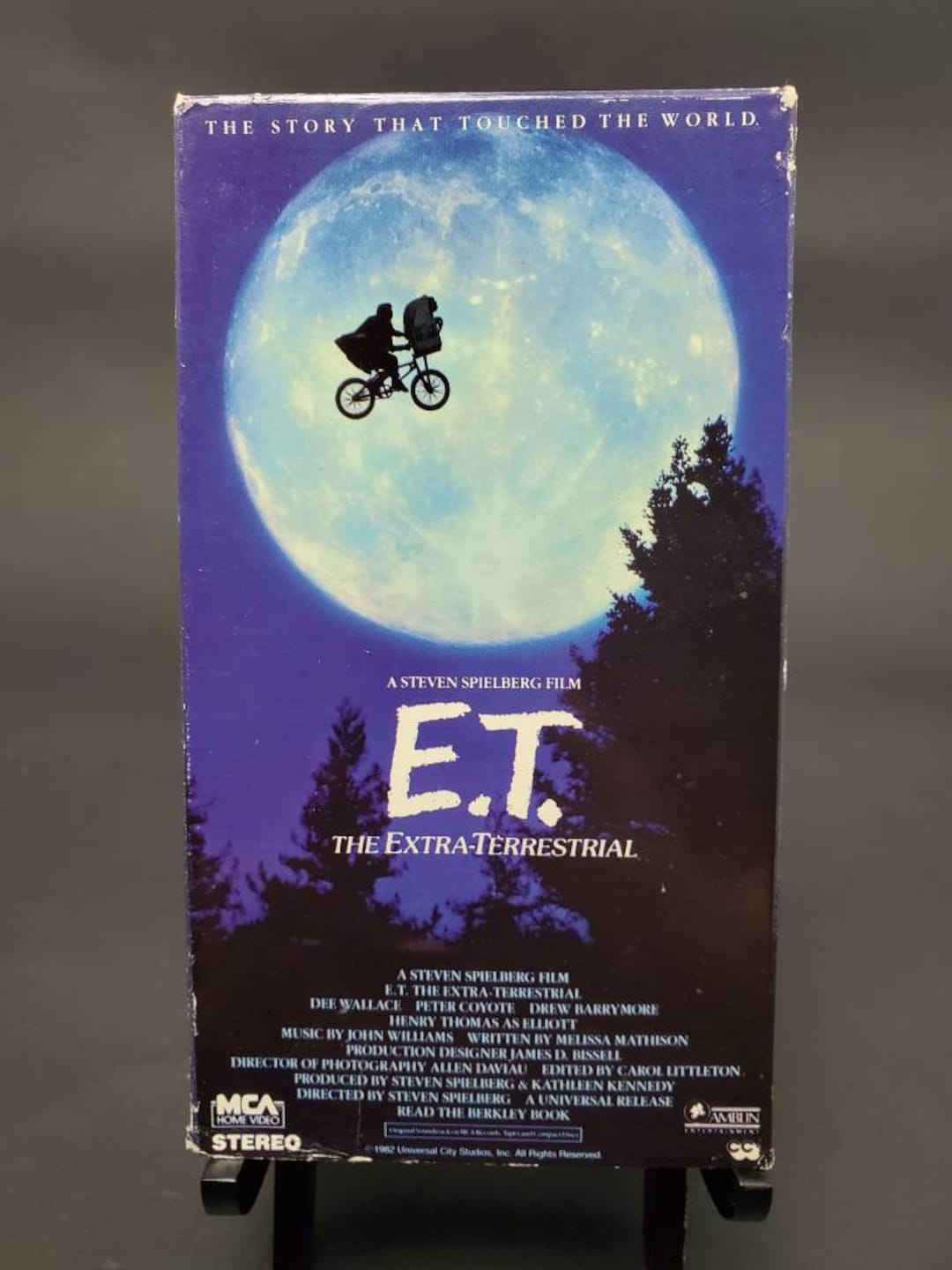 1988 E.T. Extraterrestrial VHS VCR Tape Steven Spielberg Film Amblin
