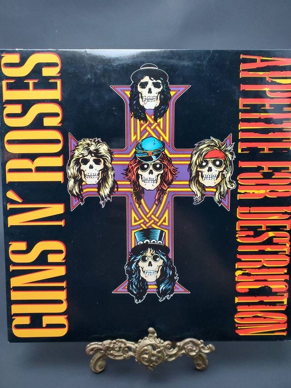 通販レコード1987 Guns and Roses Appetite for Destruction LP GHS 24148 - Etsy
