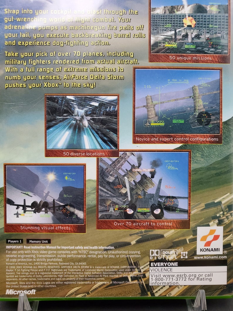 Xbox Airforce Delta Storm Microsoft Video Game CD image 6
