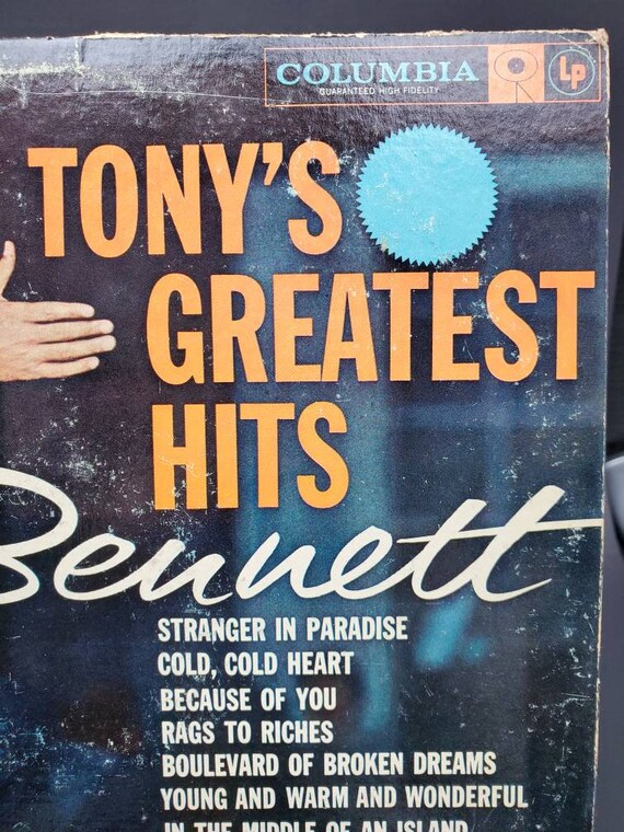 Tony Bennett Tony's Greatest Hits Volume 3 Vinyl 33RPM LP Record