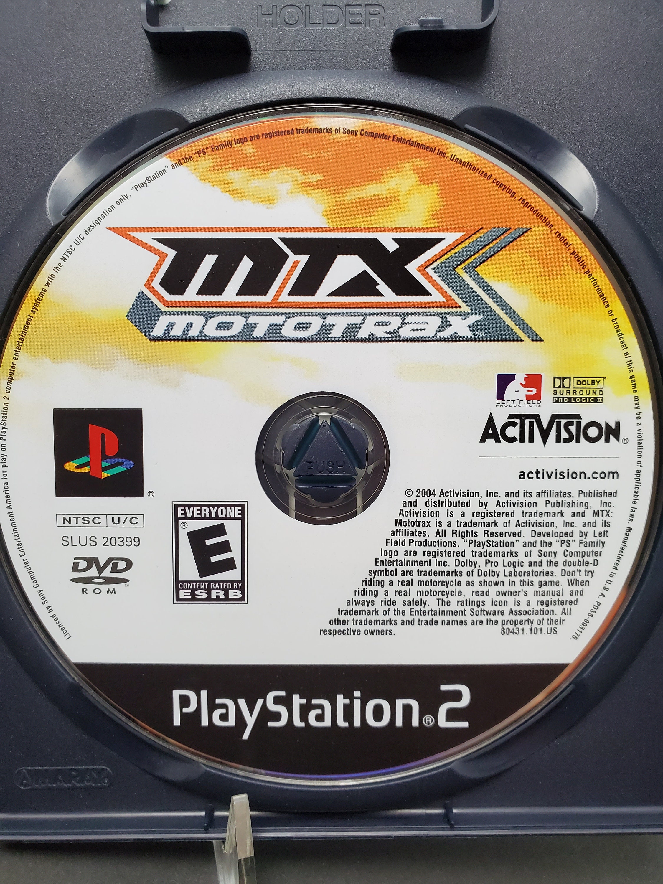 PS2 MTX Mototrax Motorcycle Racing Sony Playstation 2 CD Video Game
