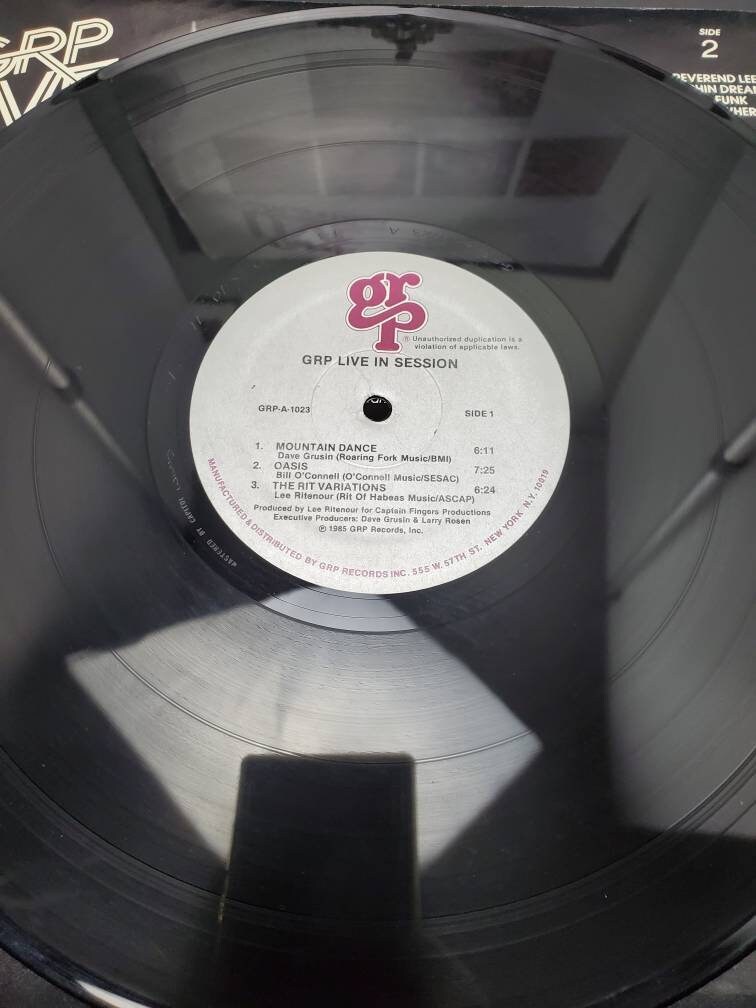 1985 GRP Live in Session LP GRP 1023 Digital Master Records Etsy