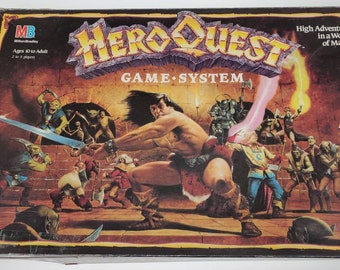 1990 Hero Quest Game System Boardgame Milton Bradley 4101
