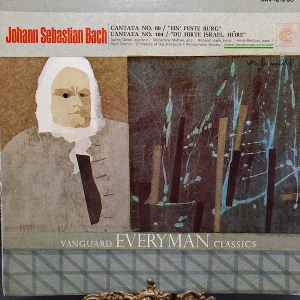 1966 Andre Vandernoot Orchestra of the Amsterdam Philharmonic Society Johann Sebastian Bach Cantata No 80 & No 104 LP SRV 219 SD Vinyl Recor