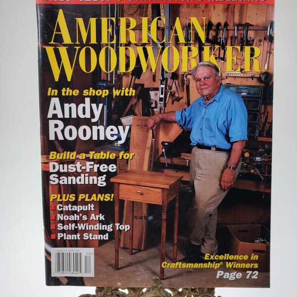 December 1997 American Woodworker Magazine Andy Rooney Workshop Issue Number 63