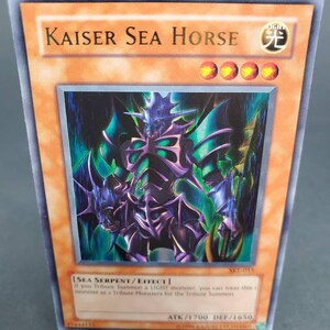 Kaiser Sea Horse SKE-015 Juego de cartas coleccionables de cartas holográficas de Yugioh Copyright 1996 Fecha de lanzamiento 2004