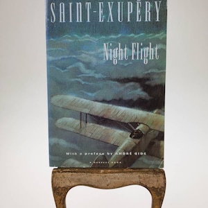 1990s reprint Night Flight Softcover Paperback Book by Antoine De Saint-Exupery with preface by Andre Gide Harvest Room publisher