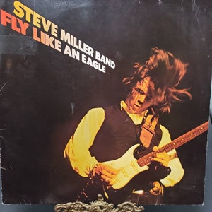 1976 Steve Miller Band LP Fly Like an Eagle Album vinyle stéréo Allemagne 6303 925 Mercury Blue Label