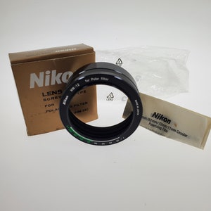 1990s Nikon HN-12 Lens Hood Screw-in Type for Polarizing Filter HN - 12 Nikkor Made in Japan