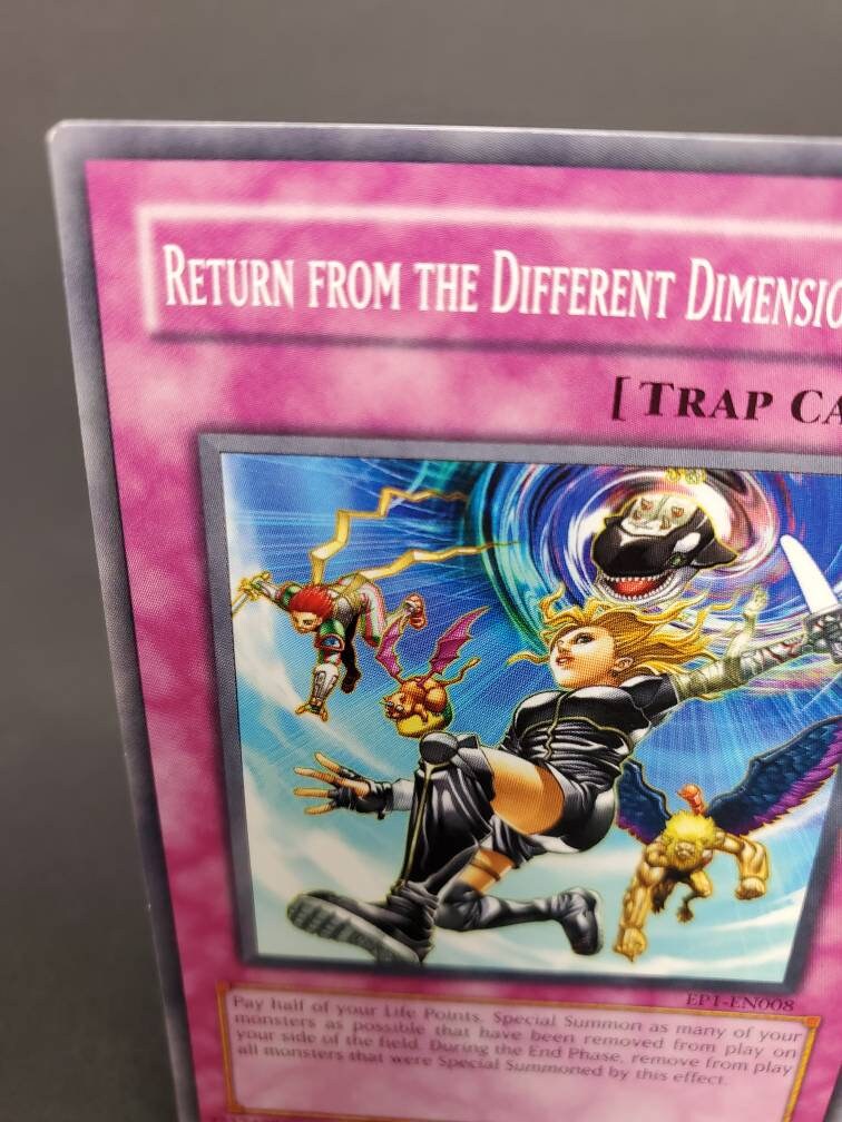 Return From the Different Dimension EP1 EN008 Yugioh Trap Card Etsy