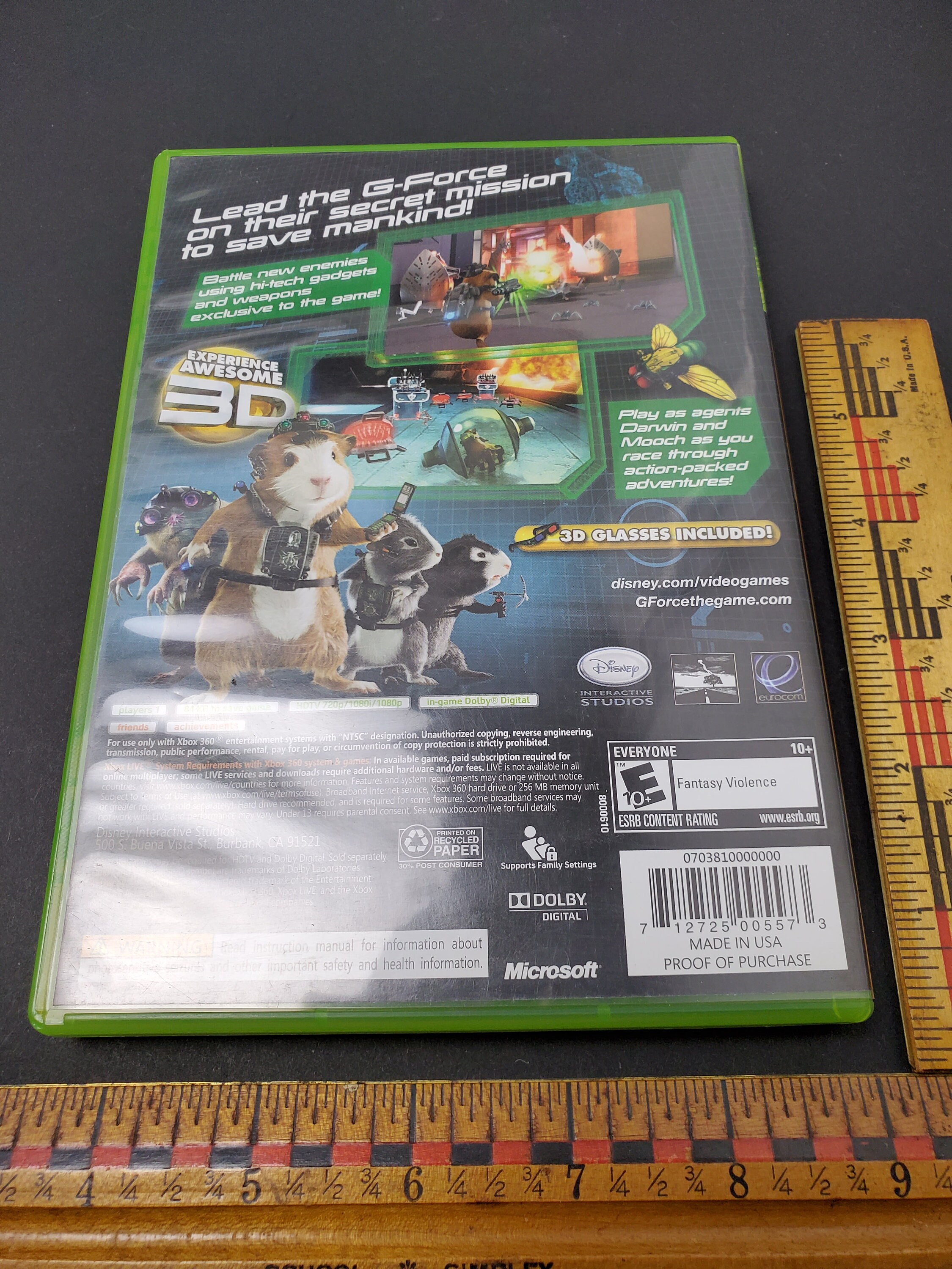 Jogo Mídia Física Disney G-Force Original para Xbox 360 em