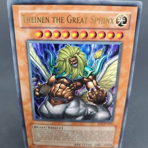 Theinen la Gran Esfinge EP1 EN001 Juego de cartas coleccionables de cartas holográficas de Yugioh Copyright 1996 Fecha de lanzamiento 2004
