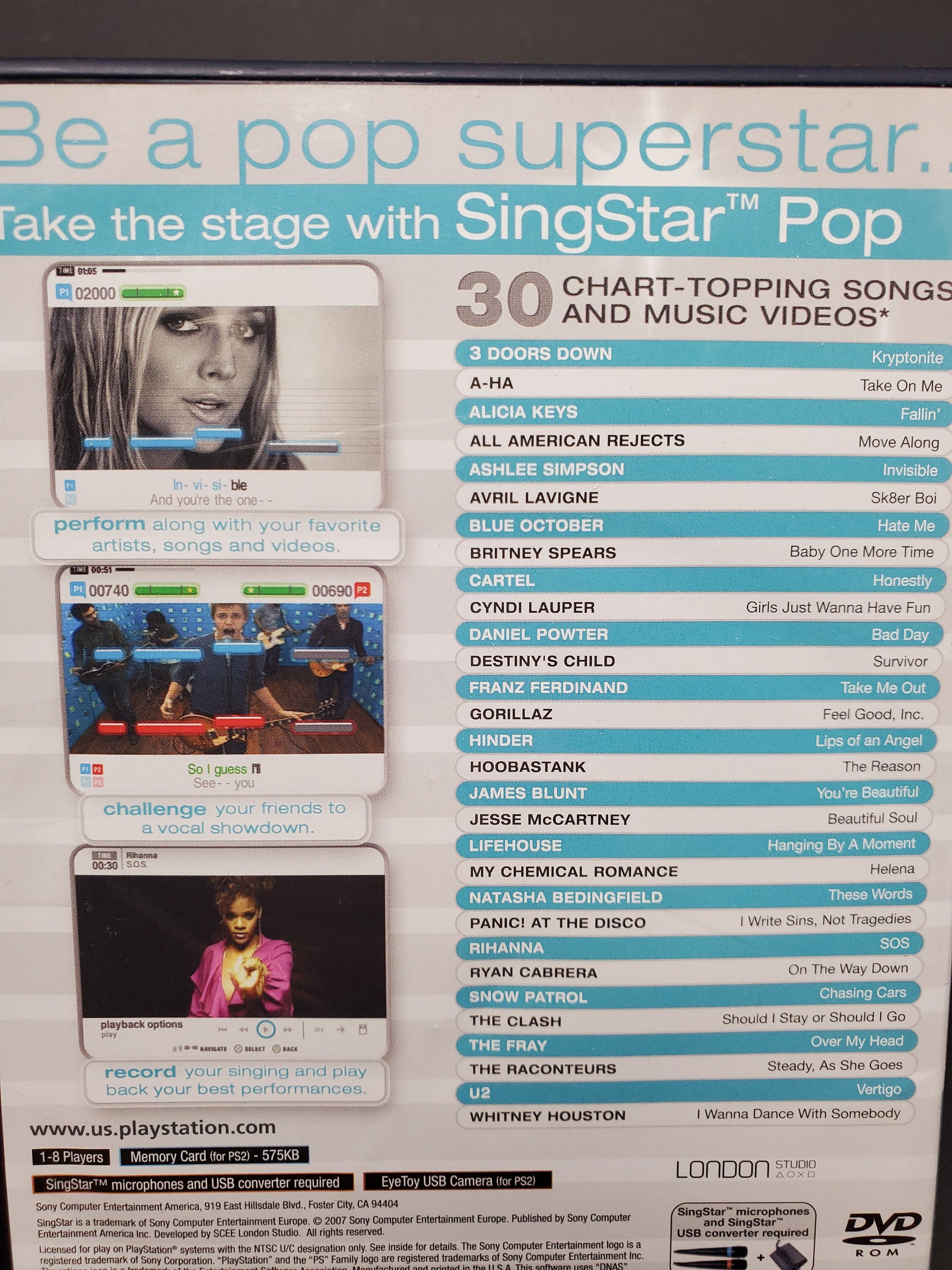 Ps2 - Singstar Pop Sony PlayStation 2 Complete #111 – vandalsgaming