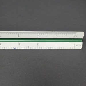 1990s Drafting Ruler Inches Centimeters Imperial Metric Pickett P 231TR ...