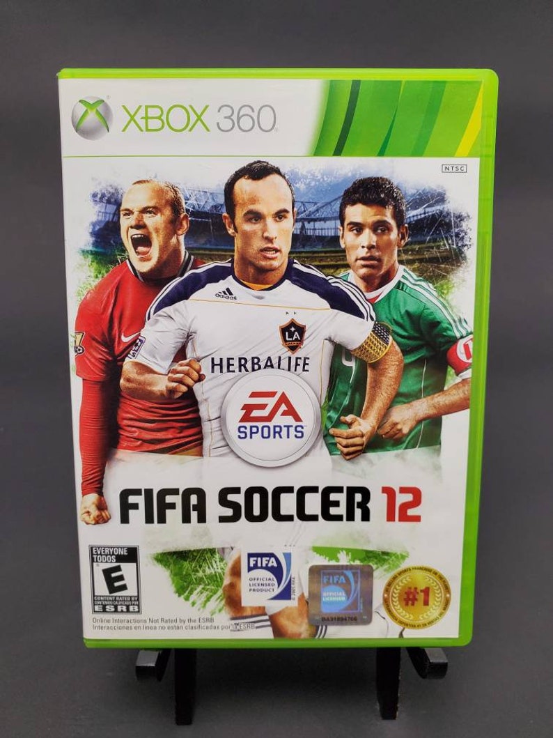 XBOX 360 LIVE FIFA Soccer 12 Microsoft Video Game Cd Isbn 0 14633 19636 8 image 1