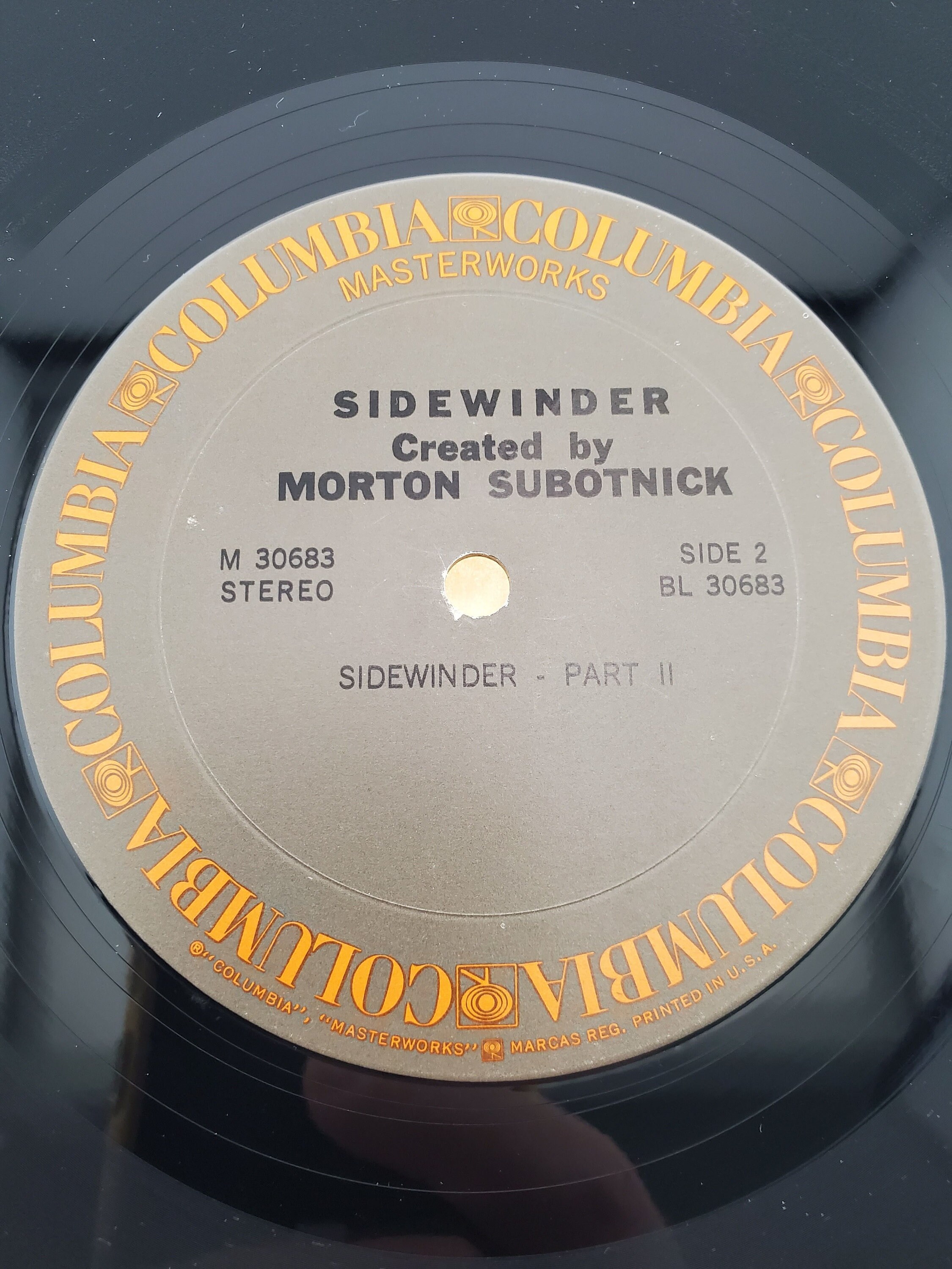 Morton Subotnick SIDEWINDER LP 電子音楽 1971 Morton Subotnick LP Sidewinder Created on the Electric