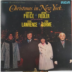 1969 Leontyne Price Arthur Fielder Steve Lawrence Eydie Gorme LP Christmas In New York Volume 3 Stereo Vinyl Record Album PRS 288 RCA Record