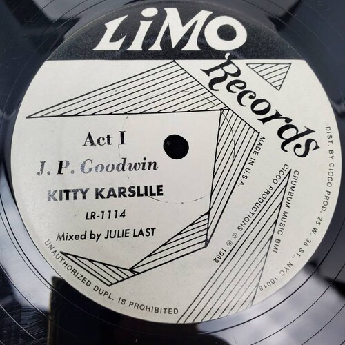 1982 J.P. Goodwin by Julie Last Kitty Karslile Single Promo shops LP LR-1114 Limo Records Vinyl Record Album