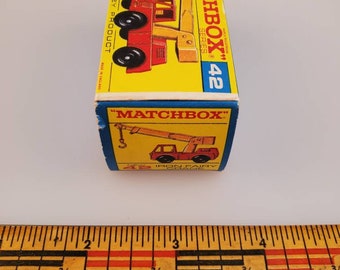 Matchbox Lesney Product Number 42, Iron Fairy Crane, 1960s Matchbox Lesney Product Number 42, Iron Fairy Crane, 1960s