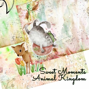 Sweet Moments - Animal Kingdom Journal Page Kit