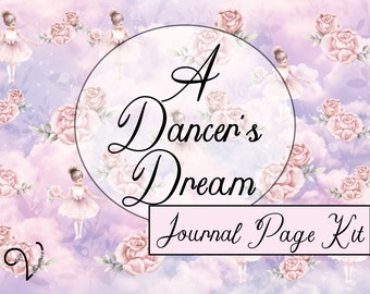 Kit de páginas para el diario de los sueños de una bailarina