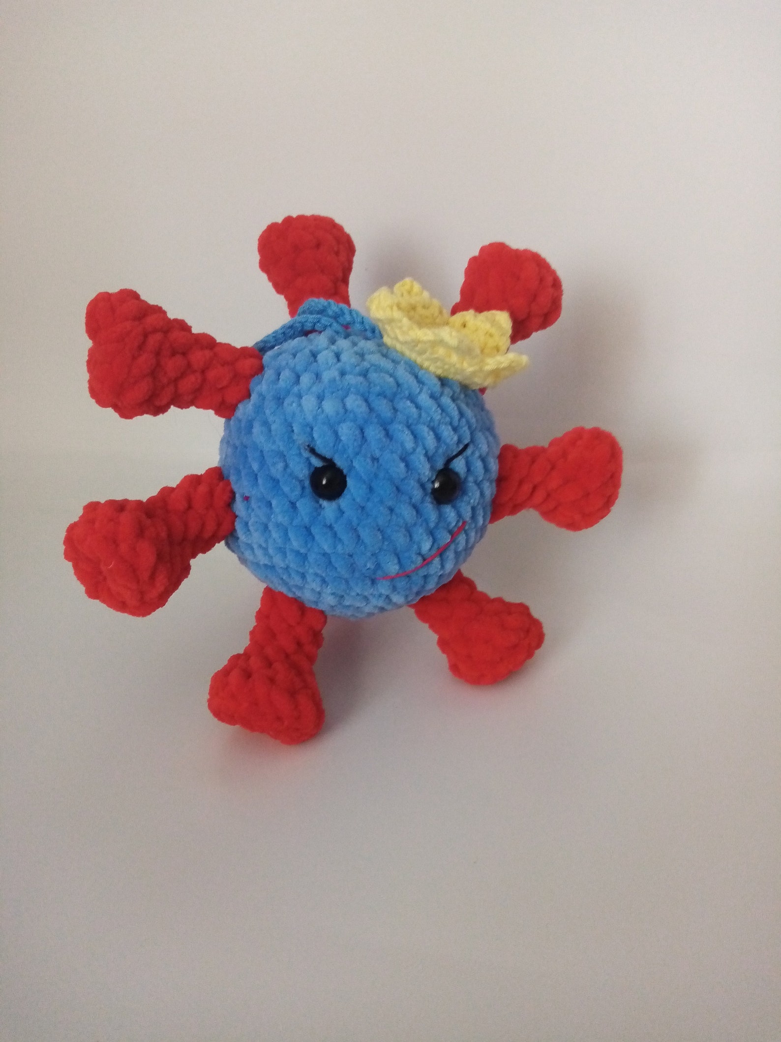Crochet Plush Virus toy Microbe toy Halloween Home Decor Etsy