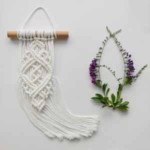 SMALL  macrame wall hanger, macrame wall hanging