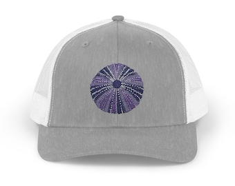 Stylish Snapback Trucker Cap with a sea urchin Unique Design | Perfect Gift for Outdoor Lovers, Casual Wear, Festivals, and Everyday Style