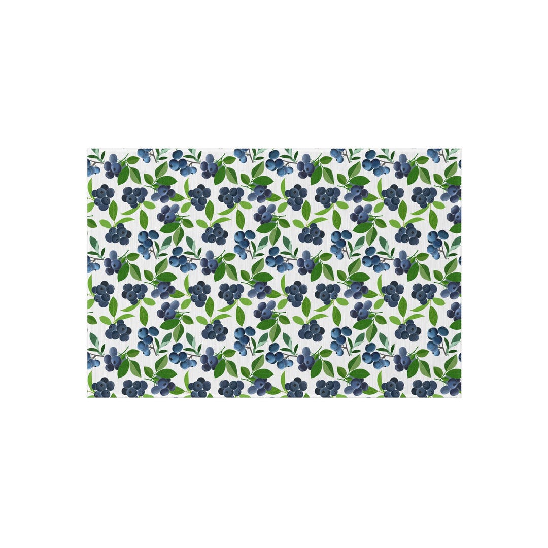 Blueberry Outdoor Rug, Waterproof Patio Mat, Garden Decor, Home ...
