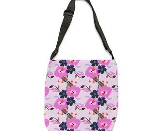 Adjustable Tote Bag (AOP) floral