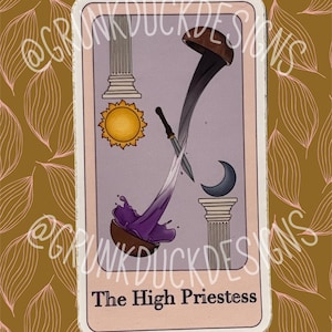 The High Priestess Tarot Sticker
