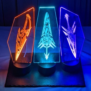 Pyra/mythra/pneuma Aegis Swords Trio Nightlight Display Stand - Etsy