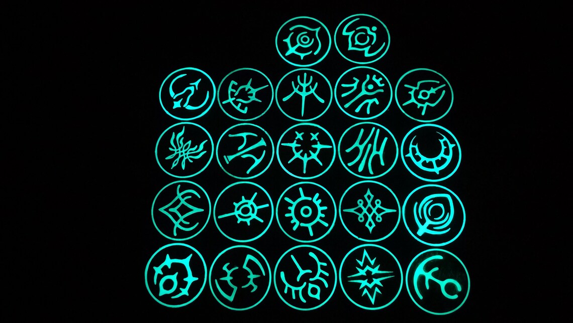 FE3H Wooden Crest Glowinthedark Disks/coasters Collection Etsy