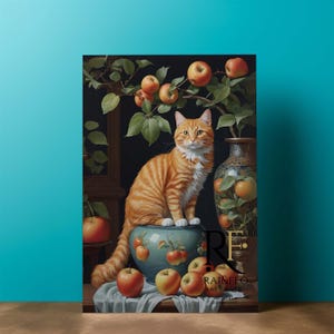 SKU-DCC 100001  CATS Hanging Out Still Life Portrait Digital Wall Fine Art Stylist Downloadable Print Boho Design Portrait Orientation