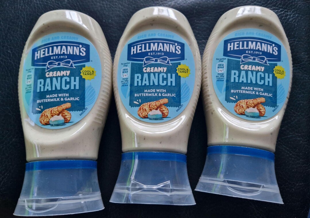 Hellmans Ranch Mayonnaise ( Buttermilk & Garlic) 3 X 245g Bundle - Etsy
