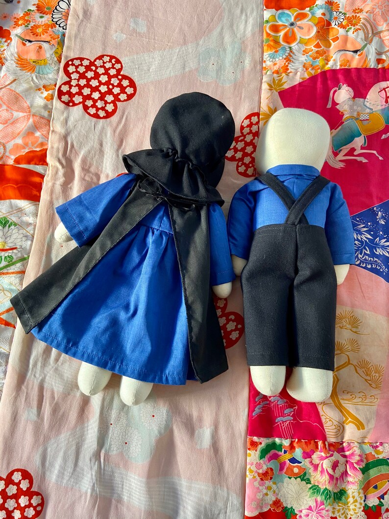 Vintage Amish Dolls No Face Beautiful Well Made Black and Etsy
