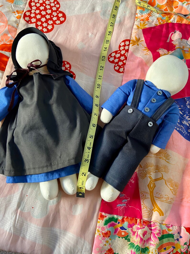 Vintage Amish Dolls No Face Beautiful Well Made Black and Etsy