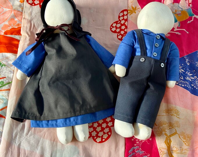 Vintage Amish Dolls No Face Beautiful Well Made Black and Etsy